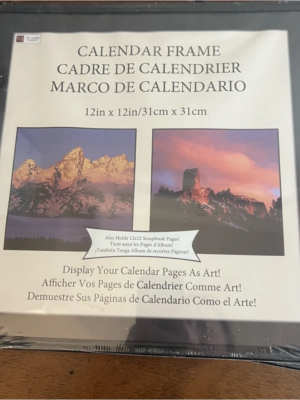 NWT Set of Two Michaels Stores Calendar‎ Black Calendar Frame 12x12 Collectible